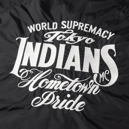 22AW 東京インディアンズ ブランドロゴ刺繍 ナイロン コーチジャケット