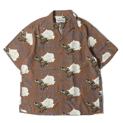 21SS ローズ柄 ハワイアンシャツ / アロハシャツ(HAWAIIAN SHIRT S/S)