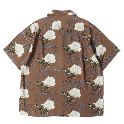 21SS ローズ柄 ハワイアンシャツ / アロハシャツ(HAWAIIAN SHIRT S/S)