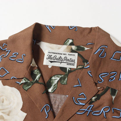 21SS ローズ柄 ハワイアンシャツ / アロハシャツ(HAWAIIAN SHIRT S/S)