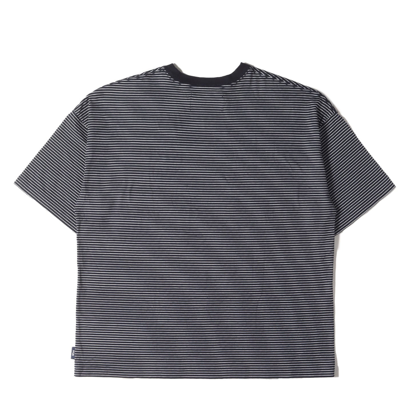 24SS ラウンドロゴ オーバーサイズ ボーダー Tシャツ(ROUND LOGO BORDER TEE)