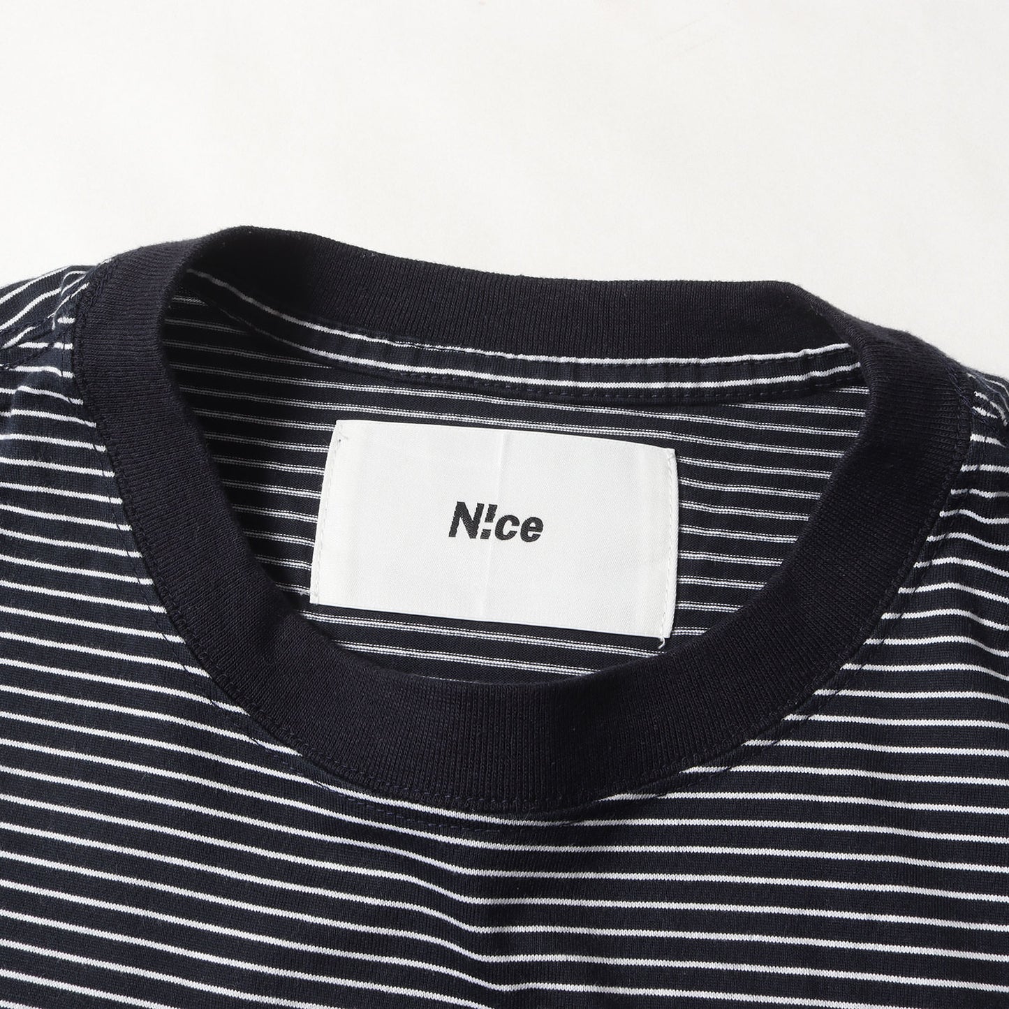 24SS ラウンドロゴ オーバーサイズ ボーダー Tシャツ(ROUND LOGO BORDER TEE)
