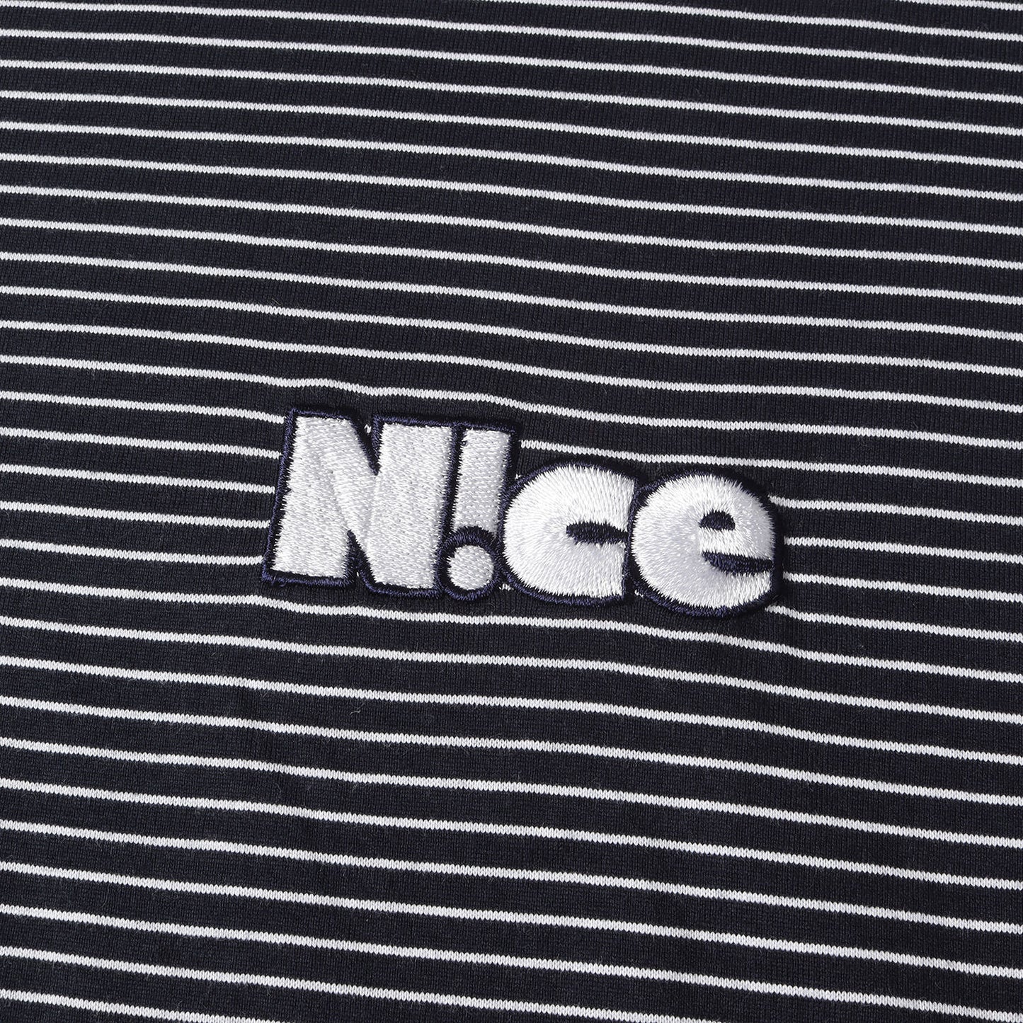 24SS ラウンドロゴ オーバーサイズ ボーダー Tシャツ(ROUND LOGO BORDER TEE)