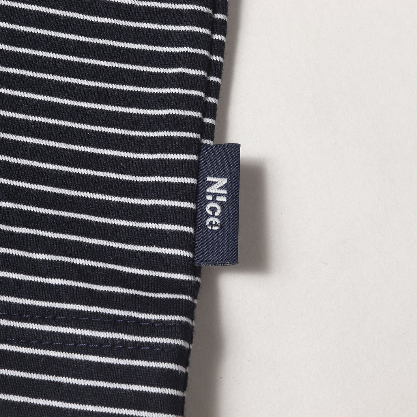 24SS ラウンドロゴ オーバーサイズ ボーダー Tシャツ(ROUND LOGO BORDER TEE)