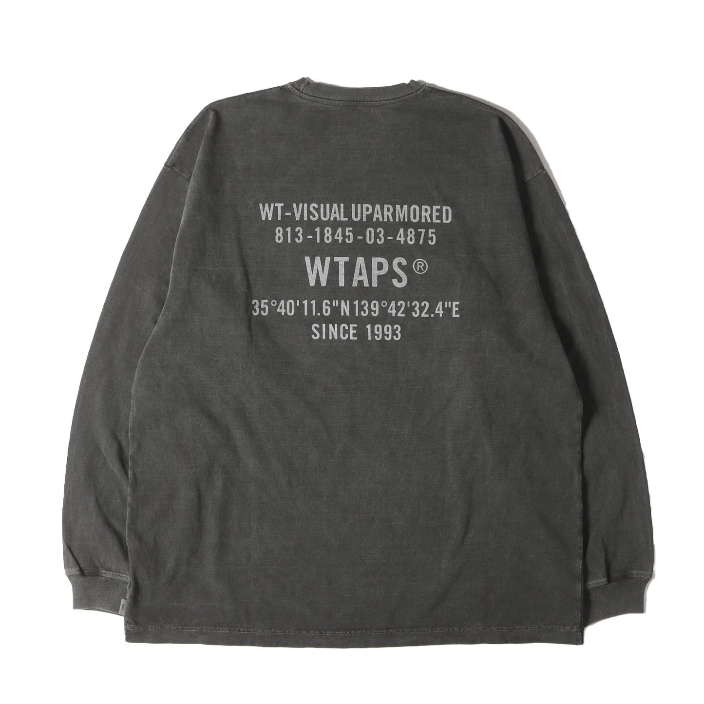 WTAPS (ダブルタップス) 24AW 製品染め ヘビー ロングスリーブ Tシャツ 