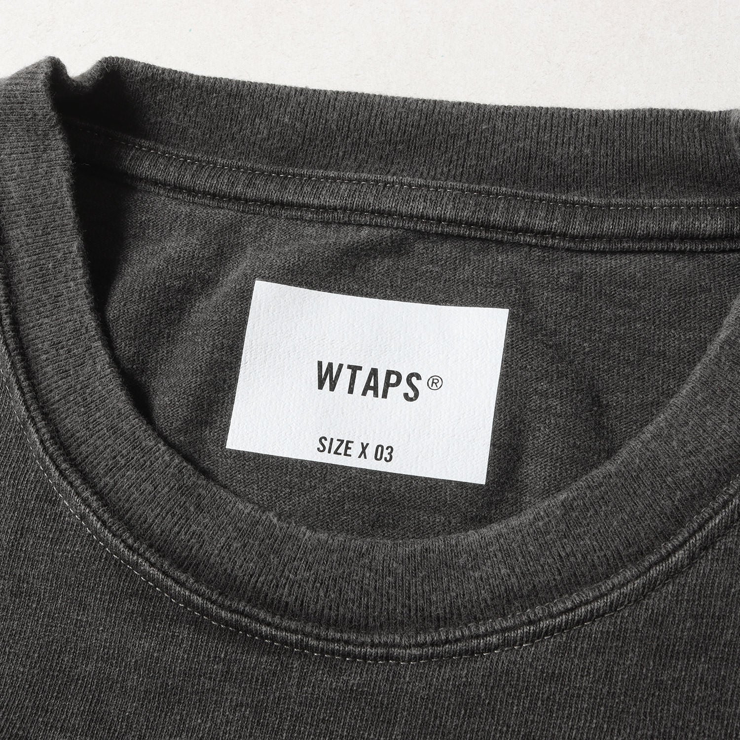 WTAPS (ダブルタップス) 24AW 製品染め ヘビー ロングスリーブ Tシャツ 