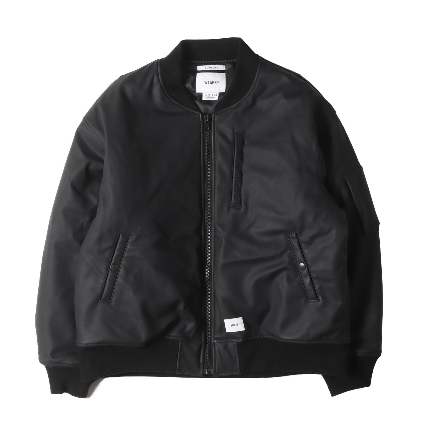 WTAPS (ダブルタップス) 21AW シンセティックレザー MA-1 フライト 