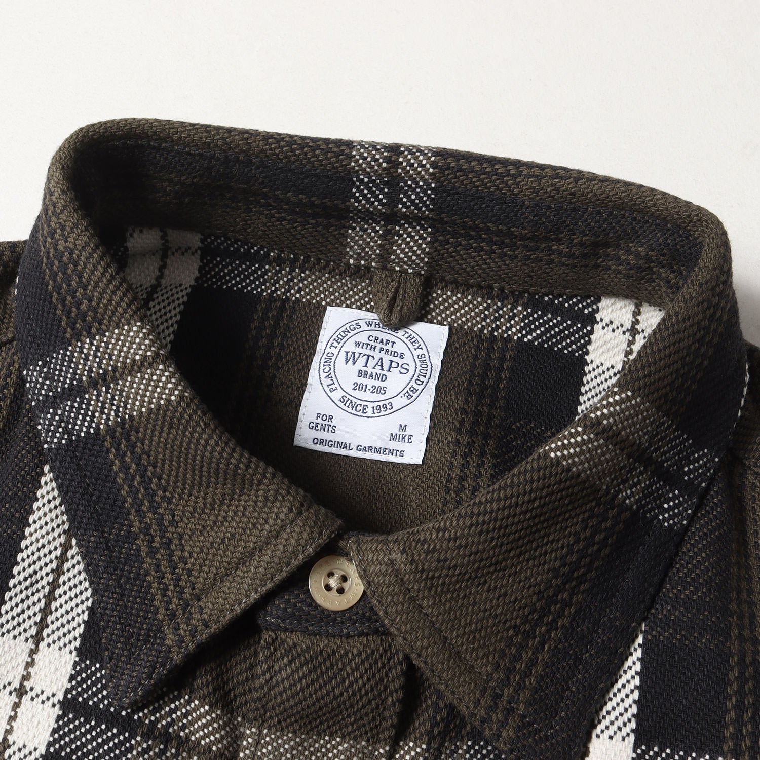 wtapsヘビー チェック フランネルシャツ