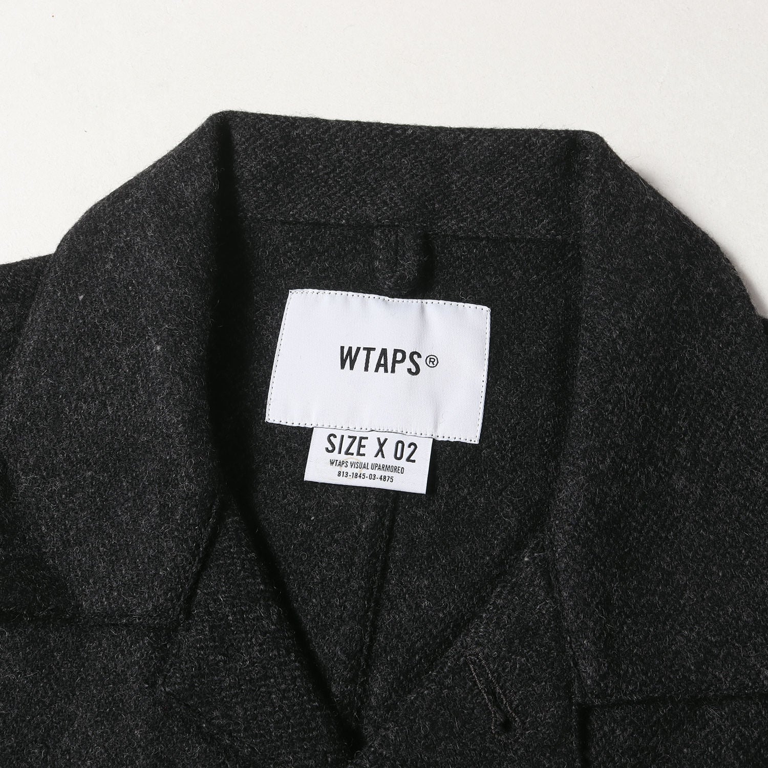 WTAPS (ダブルタップス) ウール ヘリンボーン ミリタリーシャツ(BUDS