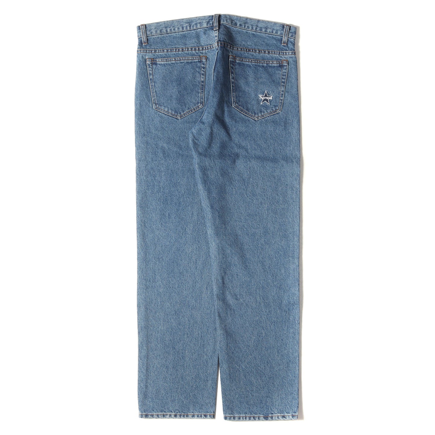 Supreme (シュプリーム) 22SS ウォッシュ加工 スターロゴ デニムパンツ 