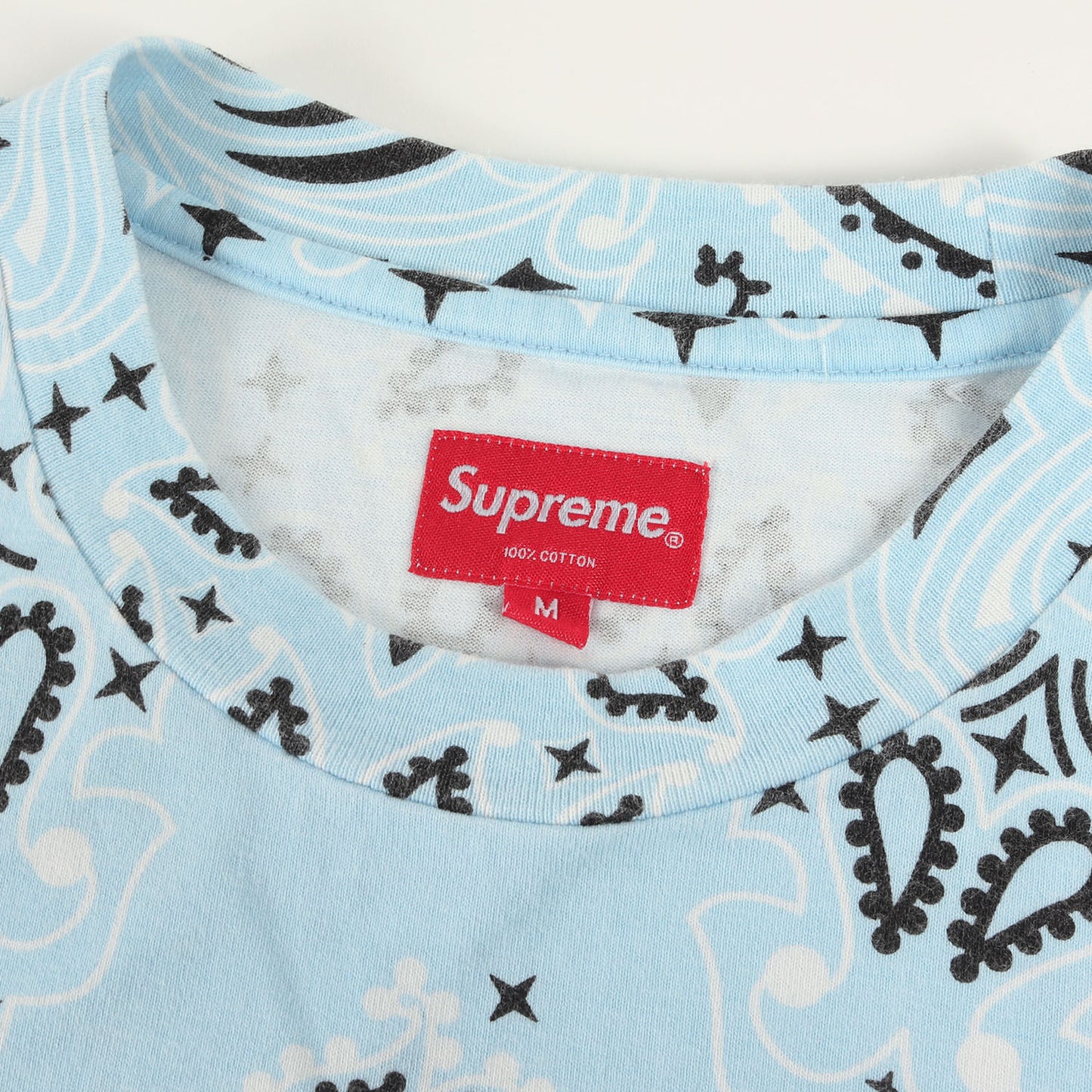 21SS バンダナ柄 スモールBOXロゴ Tシャツ(Small Box Tee)