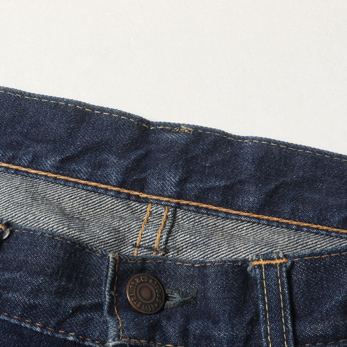 60s 505 Big E 初期モデル 両耳付き デニムパンツ(濃紺)