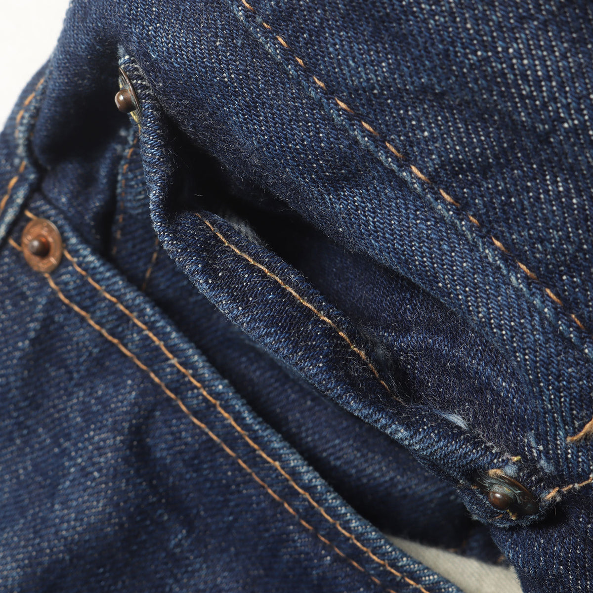 60s 505 Big E 初期モデル 両耳付き デニムパンツ(濃紺)