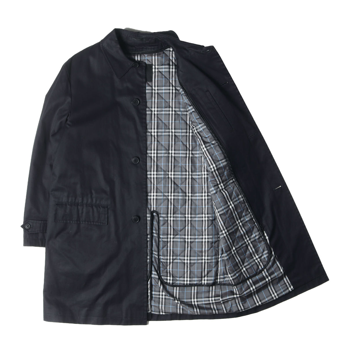 BURBERRY バーバリー ステンカラーコート ヴィンテージ ブラック 