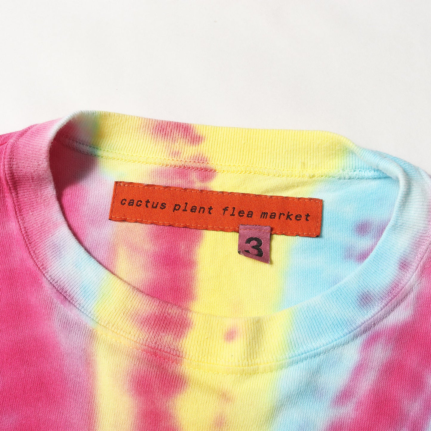 22AW JAPAN MADE タイダイ染め グラフィック Tシャツ(WHO KNOWS IT CROP T-SHIRT)