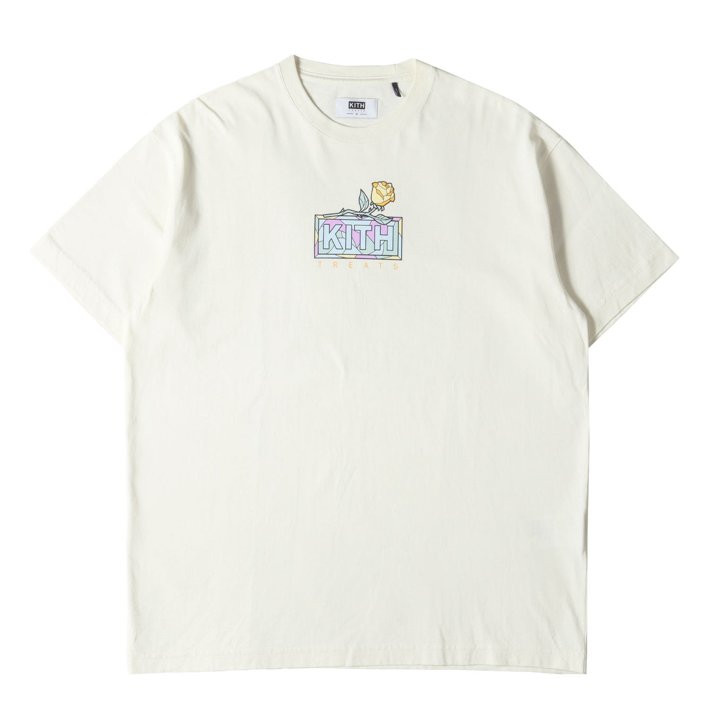KITH TREATS モザイク ローズ BOXロゴ Tシャツ(Mosaic Rose Tee)