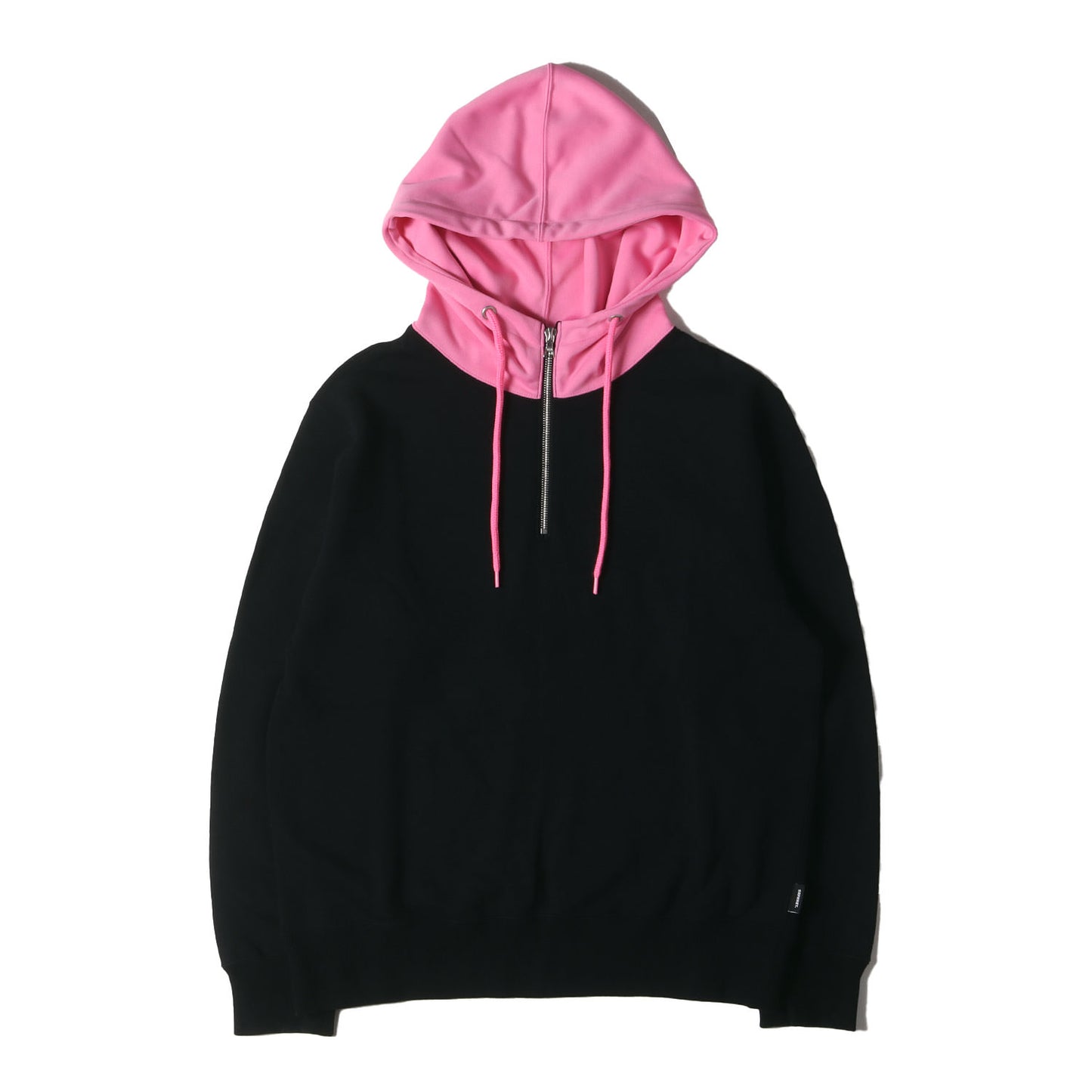 2トーンカラー ハーフジップ スウェット パーカー(HALF ZIP PULL OVER HOODY)