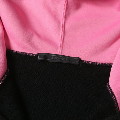 2トーンカラー ハーフジップ スウェット パーカー(HALF ZIP PULL OVER HOODY)