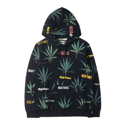 ×HIGHTIMES マリファナ柄 スウェット パーカー