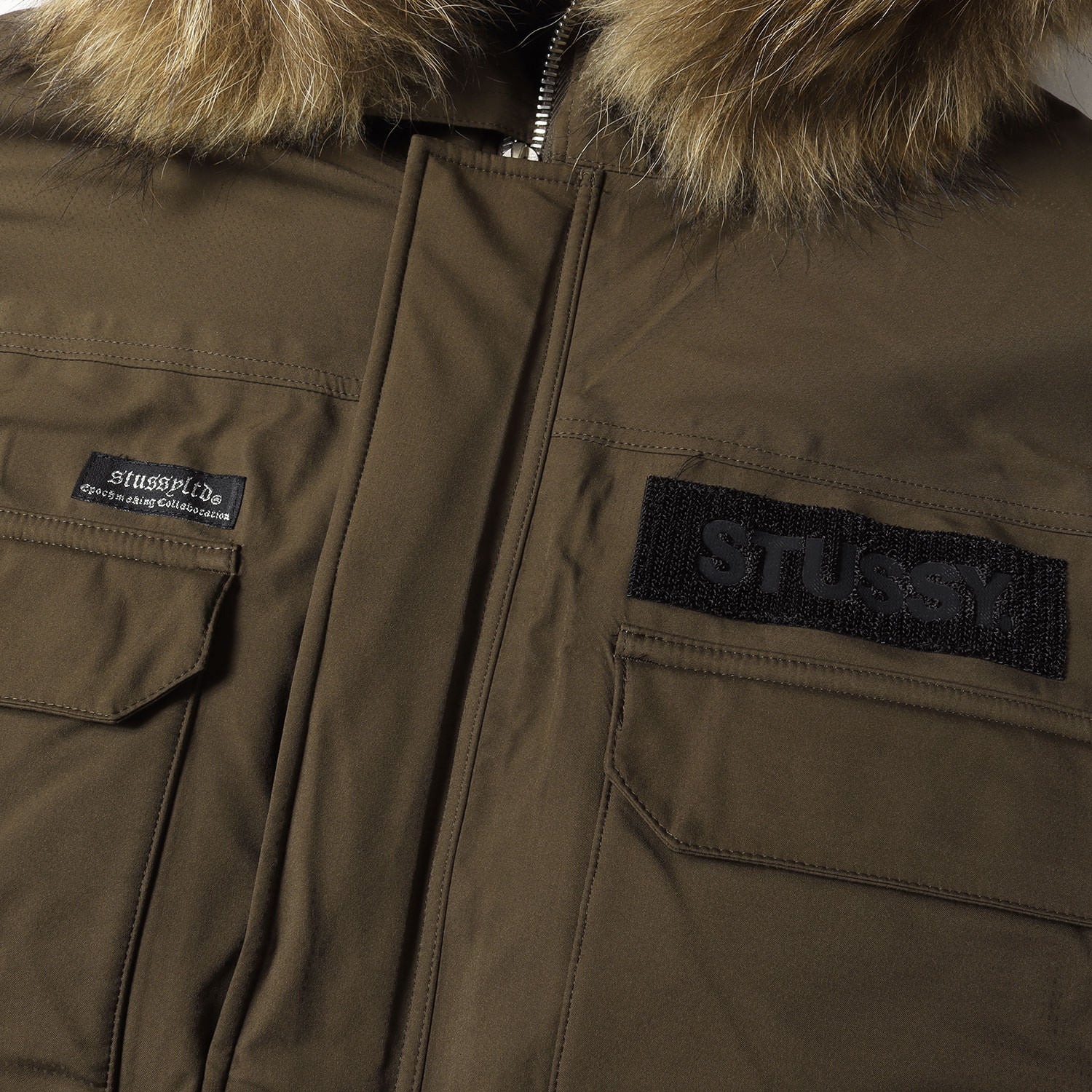 STUSSY (ステューシー) 00s 25周年記念 GORE-TEX フードファー ダウンジャケット - ブランド古着の通販・買取 | BEEGLE  by Boo-Bee