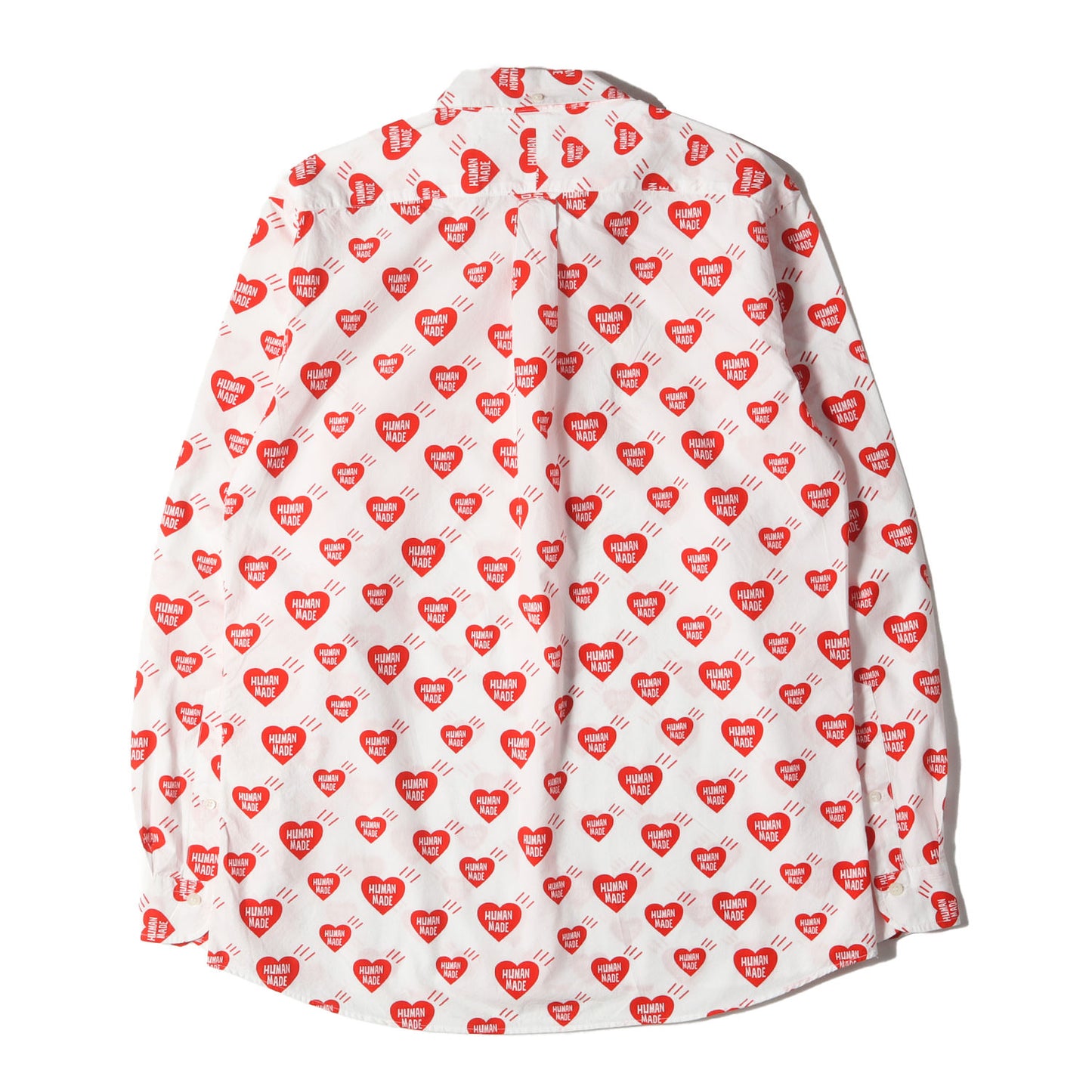 ハート柄 コットンブロード ボタンダウンシャツ(HEART PATTERN SHIRT)