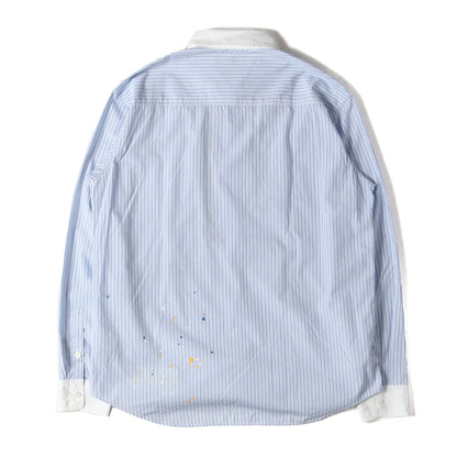 00s タイ付き マルクス プリント ストライプ クレリックシャツ(TIE. STRIPE / C-SHIRT. LS)