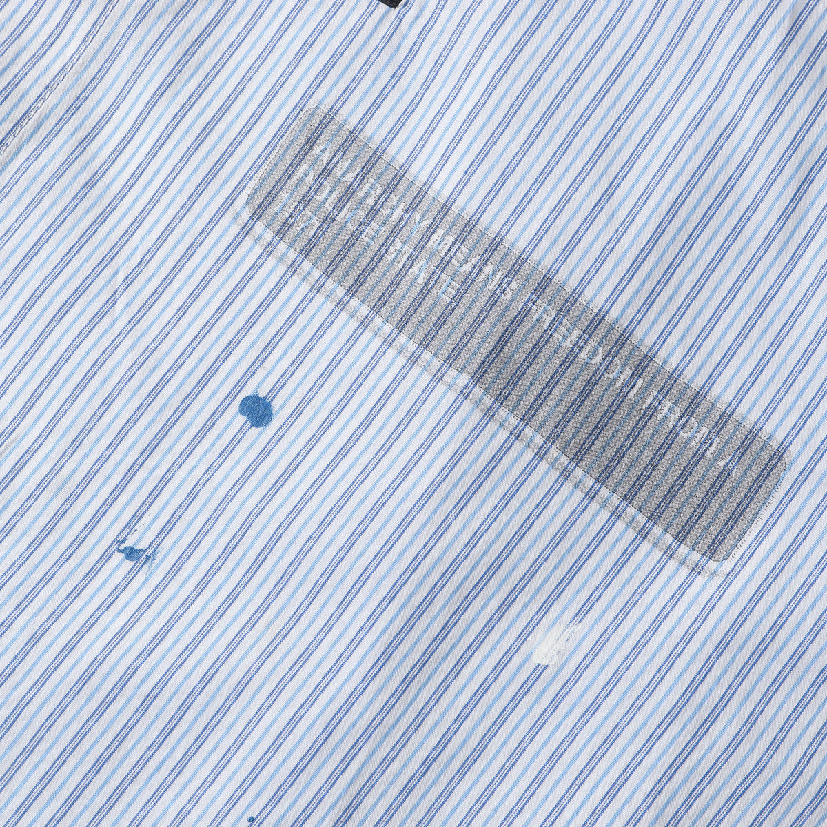 00s タイ付き マルクス プリント ストライプ クレリックシャツ(TIE. STRIPE / C-SHIRT. LS)