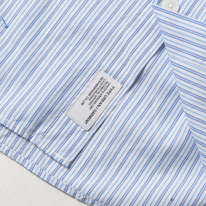 00s タイ付き マルクス プリント ストライプ クレリックシャツ(TIE. STRIPE / C-SHIRT. LS)