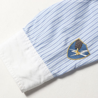 00s タイ付き マルクス プリント ストライプ クレリックシャツ(TIE. STRIPE / C-SHIRT. LS)