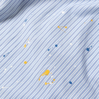 00s タイ付き マルクス プリント ストライプ クレリックシャツ(TIE. STRIPE / C-SHIRT. LS)