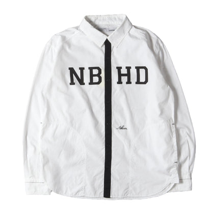 00s NBHDロゴ コットンブロード シャツ(OB / C-SHIRT. LS)