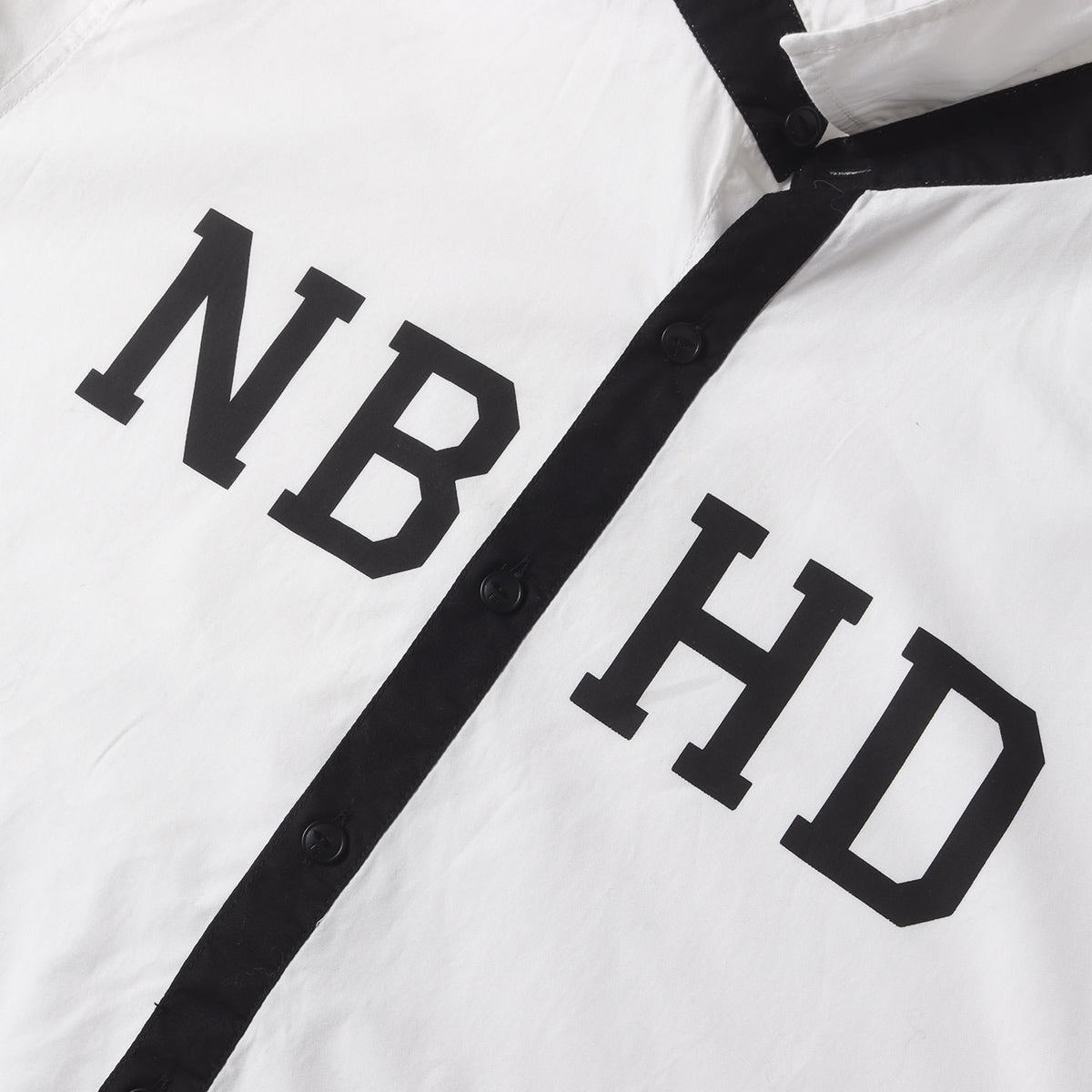 00s NBHDロゴ コットンブロード シャツ(OB / C-SHIRT. LS)