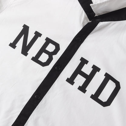 00s NBHDロゴ コットンブロード シャツ(OB / C-SHIRT. LS)