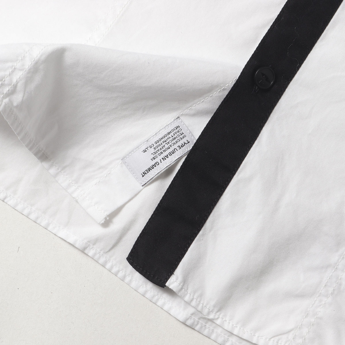 00s NBHDロゴ コットンブロード シャツ(OB / C-SHIRT. LS)