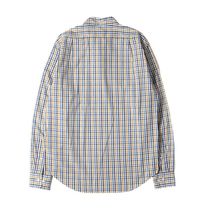 チェック コットン ボタンダウンシャツ