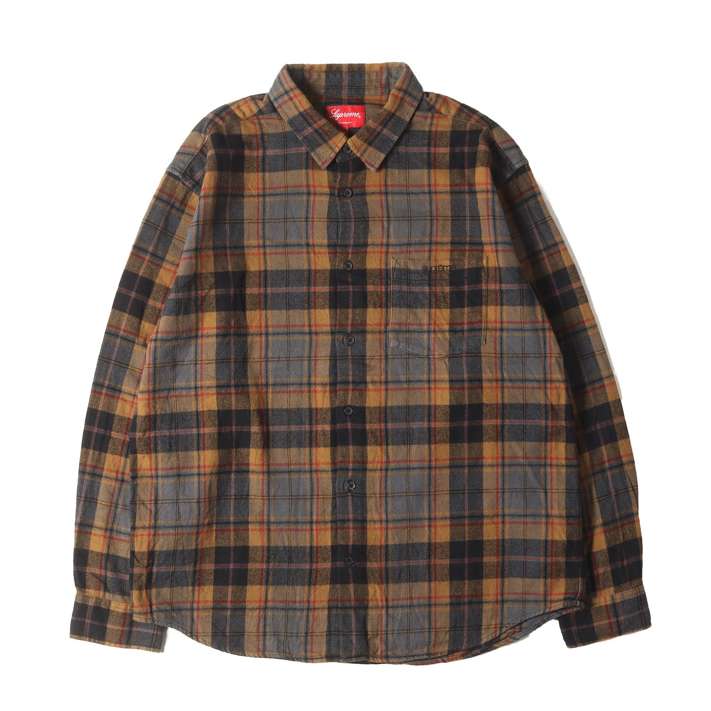 22AW タータンチェック ボタンダウン フランネルシャツ(Plaid Flannel Shirt)