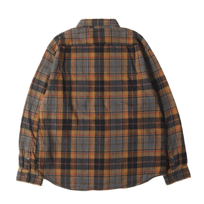 22AW タータンチェック ボタンダウン フランネルシャツ(Plaid Flannel Shirt)