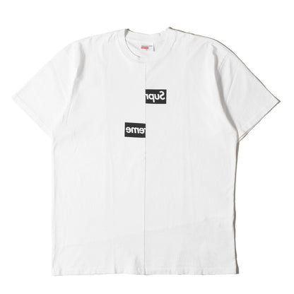 ×COMME des GARCONS SHIRT スプリット BOXロゴ Tシャツ(Split Box Logo Tee)