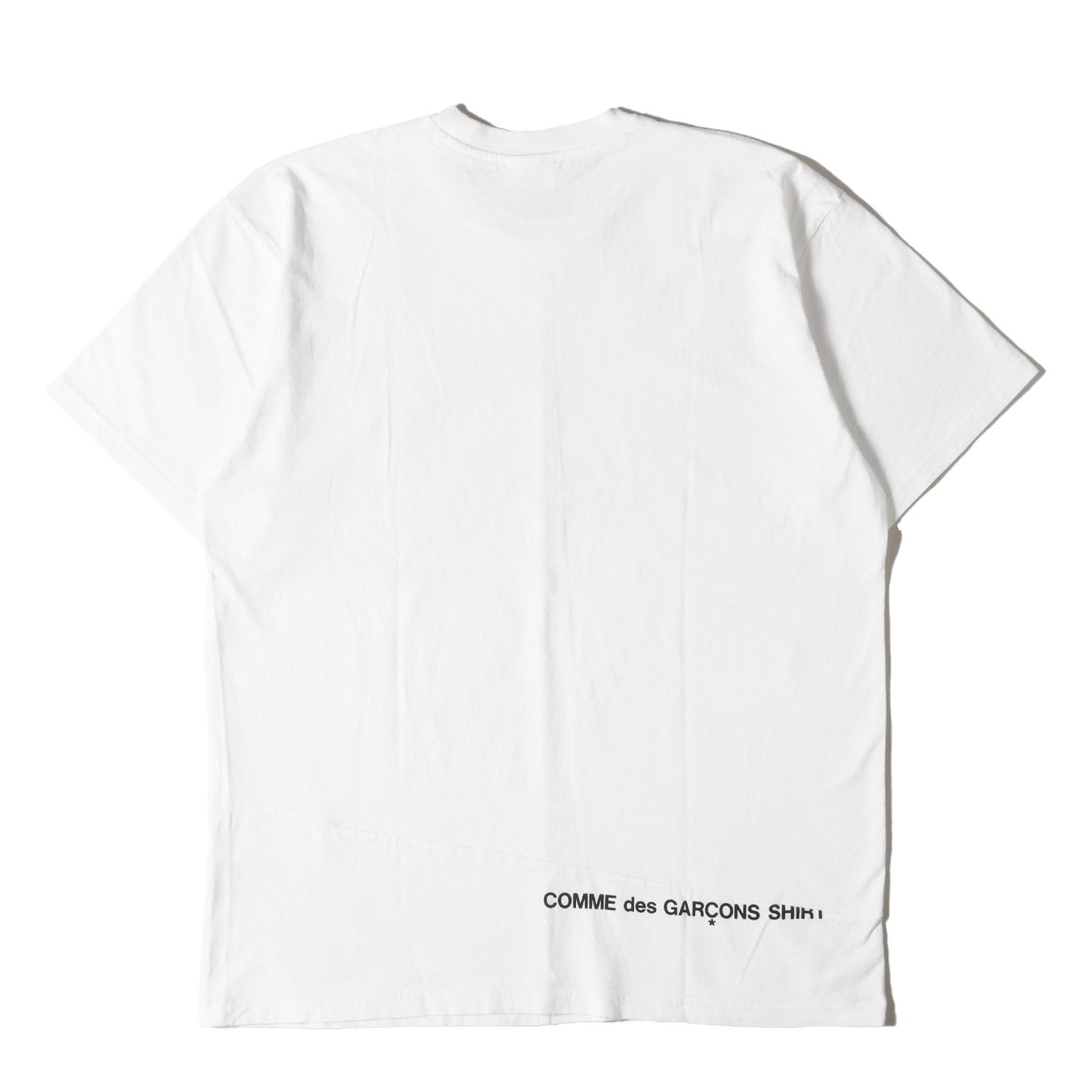 ×COMME des GARCONS SHIRT スプリット BOXロゴ Tシャツ(Split Box Logo Tee)