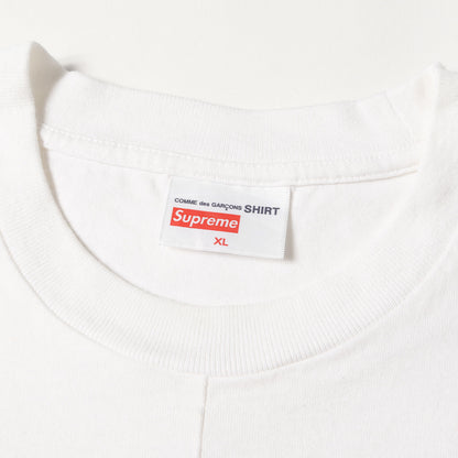 ×COMME des GARCONS SHIRT スプリット BOXロゴ Tシャツ(Split Box Logo Tee)