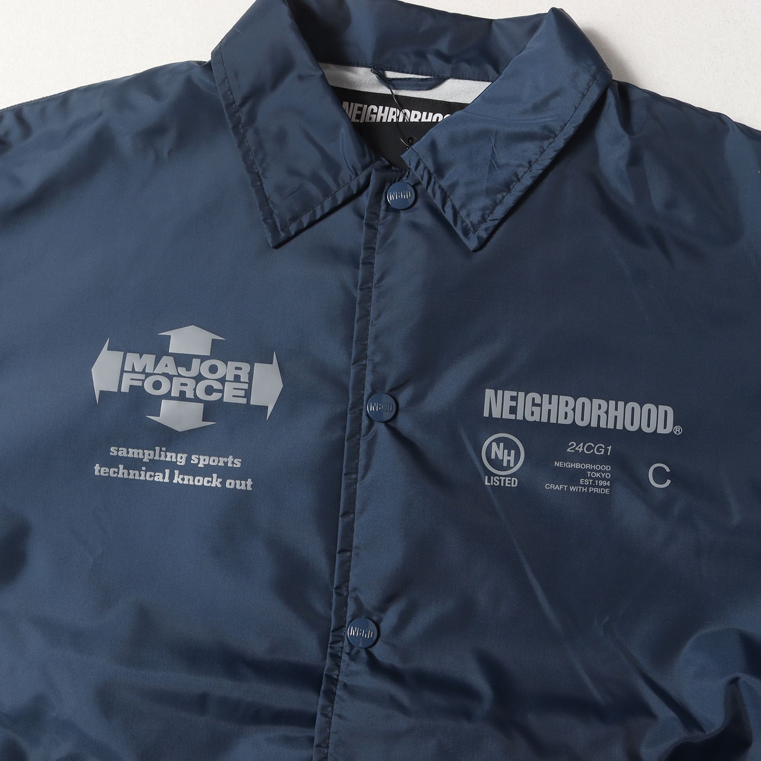 NEIGHBORHOOD (ネイバーフッド) 23AW 初売り限定 ×MAJOR FORCE コーチジャケット(WINDBREAKER JACKET)  - ブランド古着の通販・買取 | BEEGLE by Boo-Bee