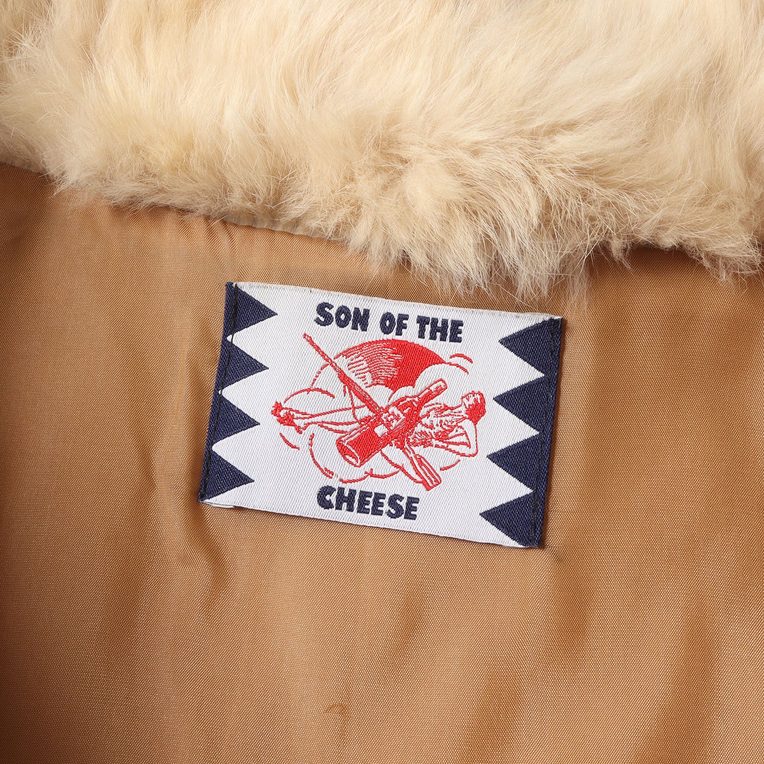 SON OF THE CHEESE (サノバチーズ) パネルボーダー ラビットファー ジャケット(Peacock Fur) -  ブランド古着の通販・買取 | BEEGLE by Boo-Bee