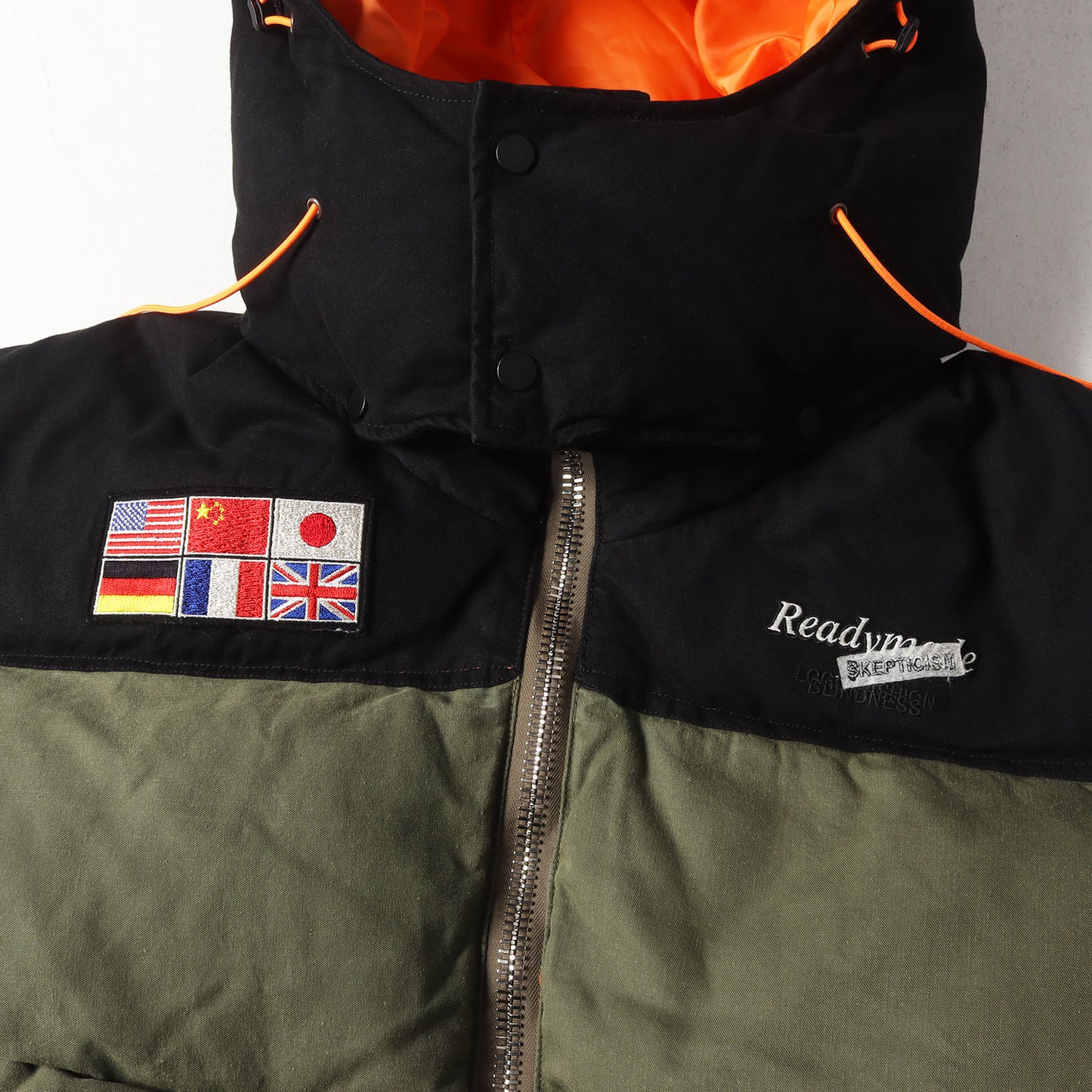 USヴィンテージ テントクロス ダウンジャケット(2TONE DOWN JACKET)