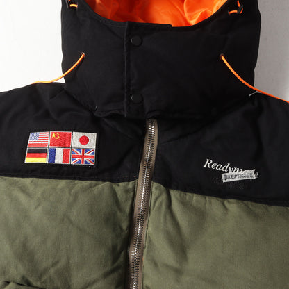USヴィンテージ テントクロス ダウンジャケット(2TONE DOWN JACKET)