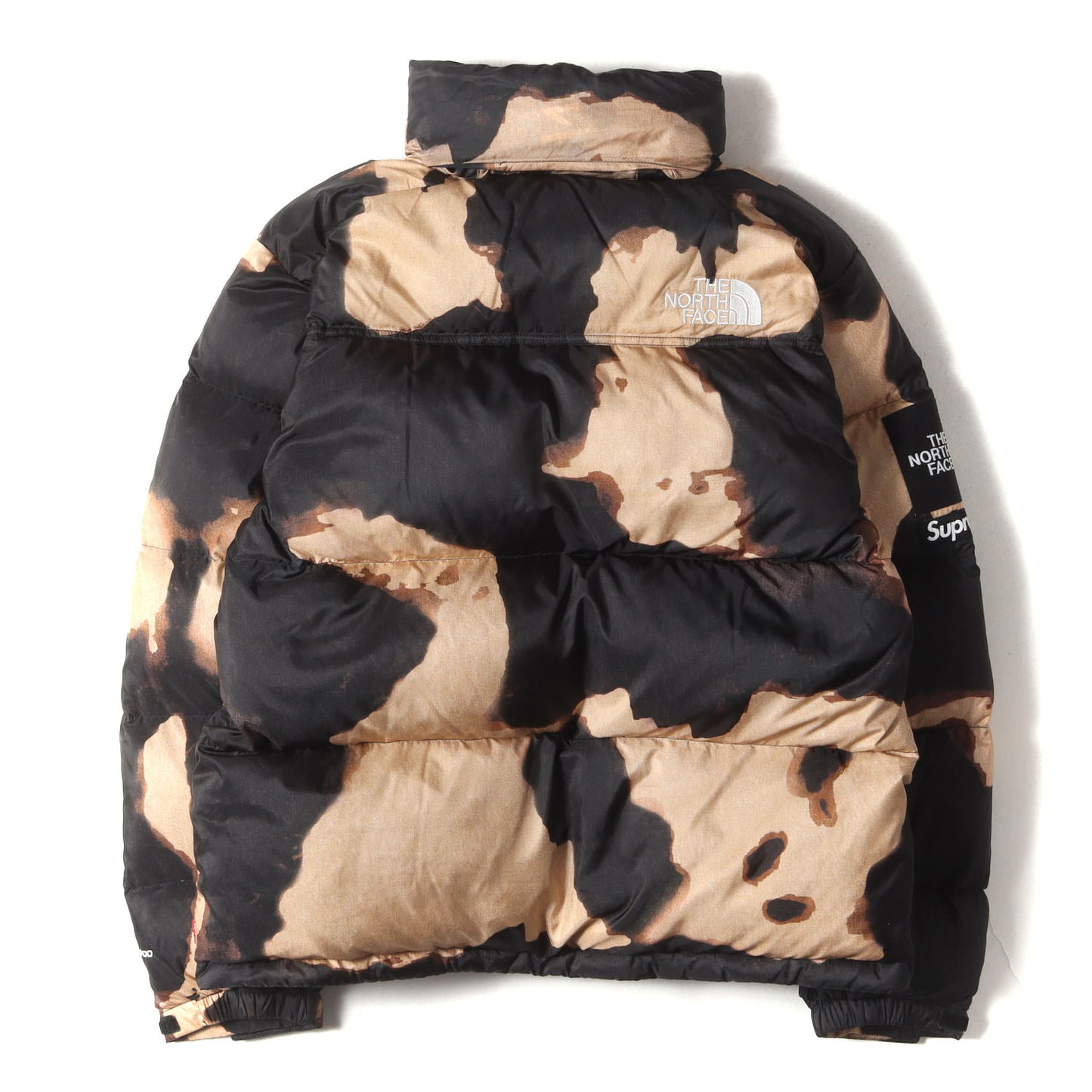 21AW ×THE NORTH FACE ブリーチド デニム プリント ヌプシ ダウンジャケット(Bleached Denim Print Nuptse Jacket ND52100I)