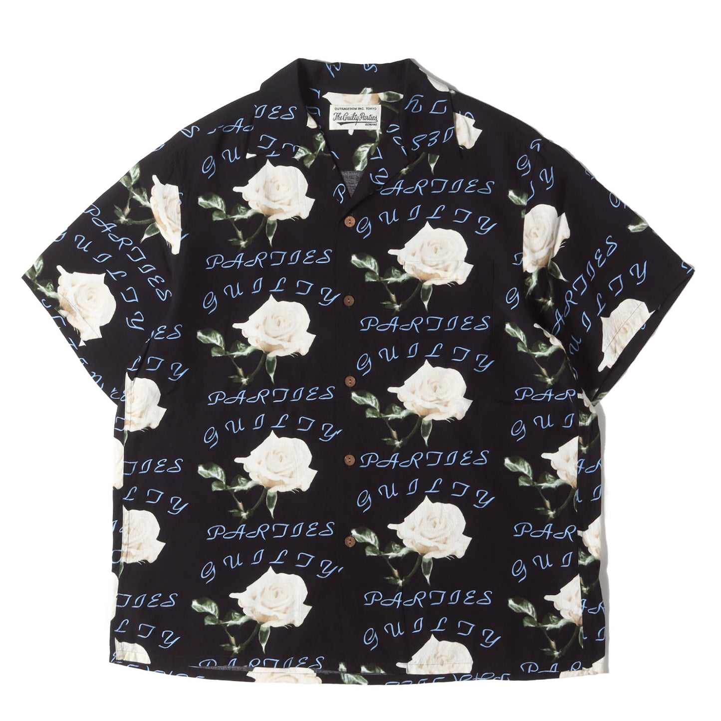 21SS ローズ柄 ハワイアンシャツ / アロハシャツ(HAWAIIAN SHIRT S/S)