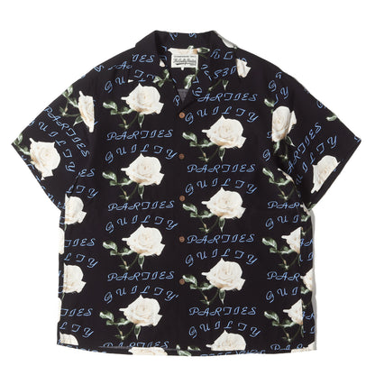 21SS ローズ柄 ハワイアンシャツ / アロハシャツ(HAWAIIAN SHIRT S/S)
