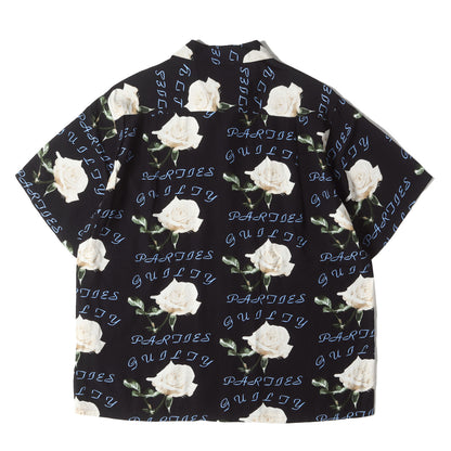 21SS ローズ柄 ハワイアンシャツ / アロハシャツ(HAWAIIAN SHIRT S/S)