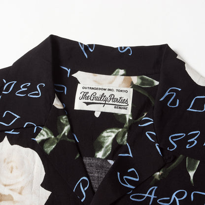 21SS ローズ柄 ハワイアンシャツ / アロハシャツ(HAWAIIAN SHIRT S/S)