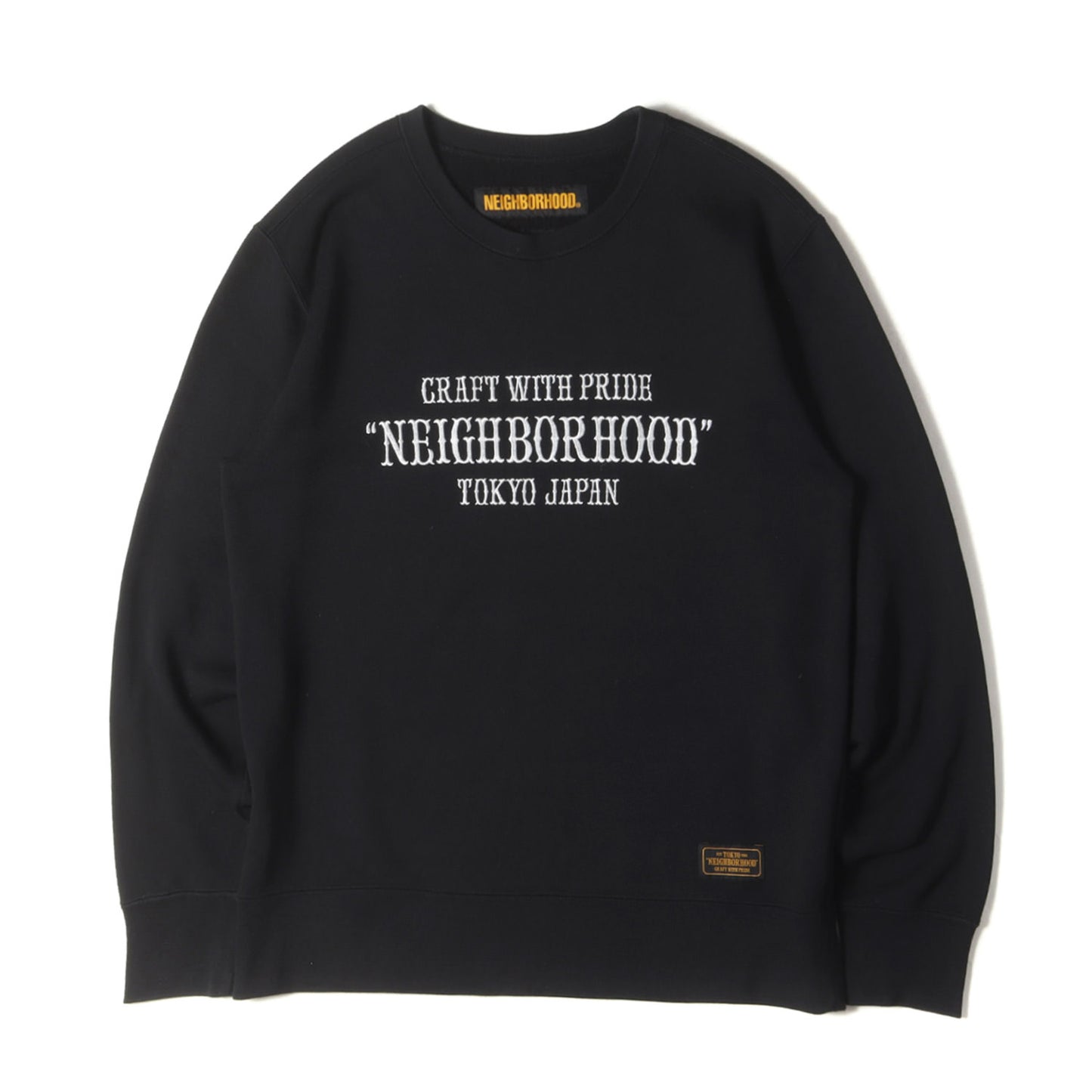 ブランドロゴ刺繍 クルーネック スウェット(PAP / EC-CREW. LS)